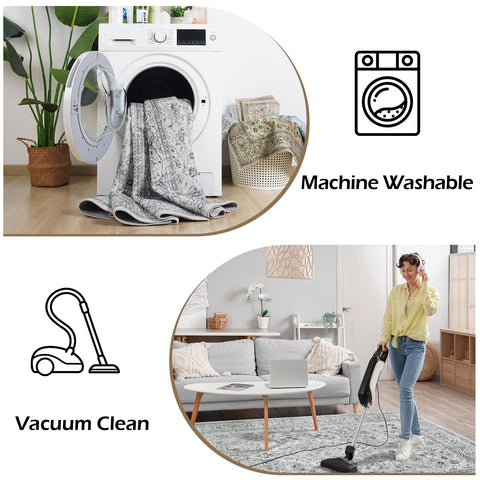 Colorfast fibers in Goideal rug resist fading with daily use.