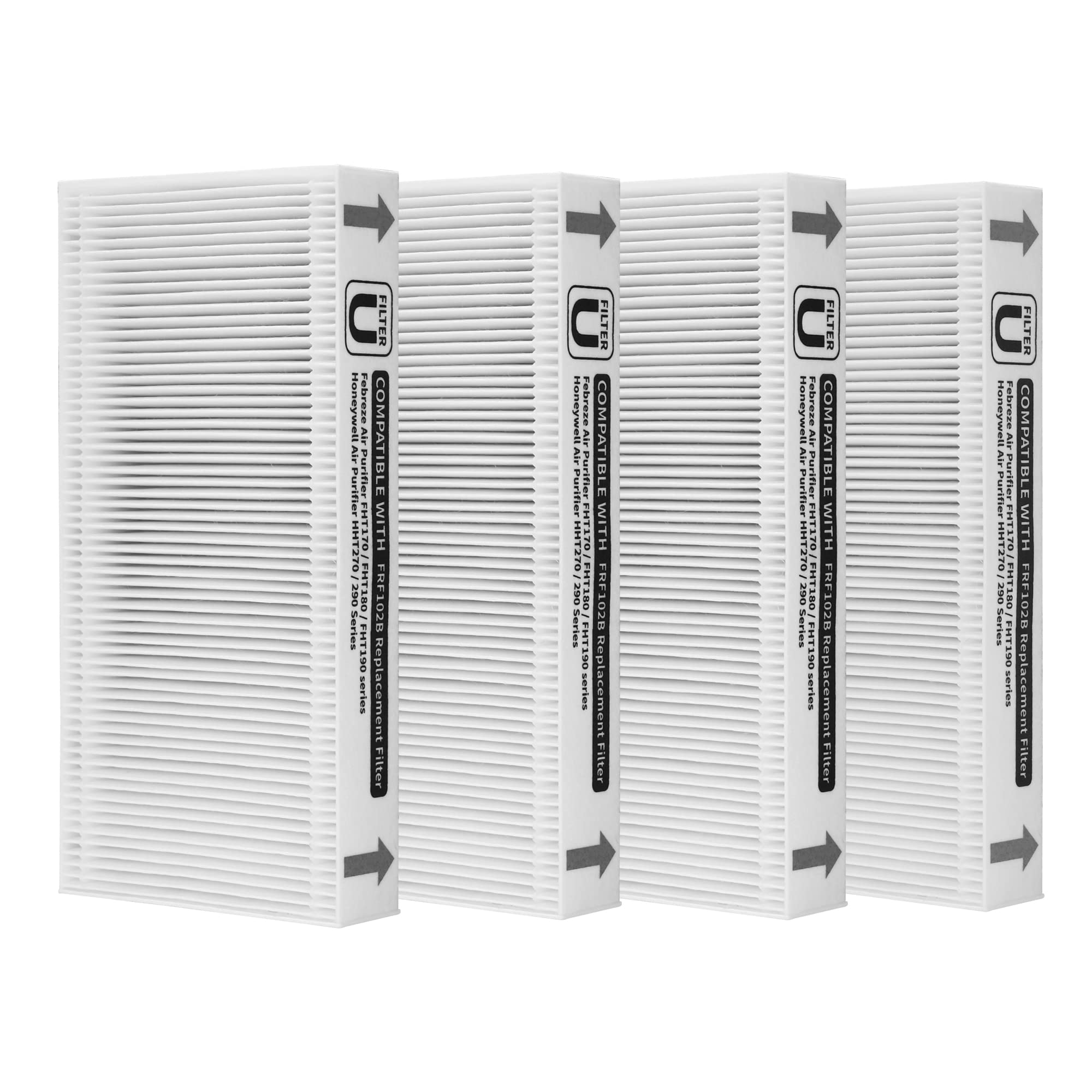GoKBNY FRF102B four-pack boxed for easy replacement with Febreze purifiers.