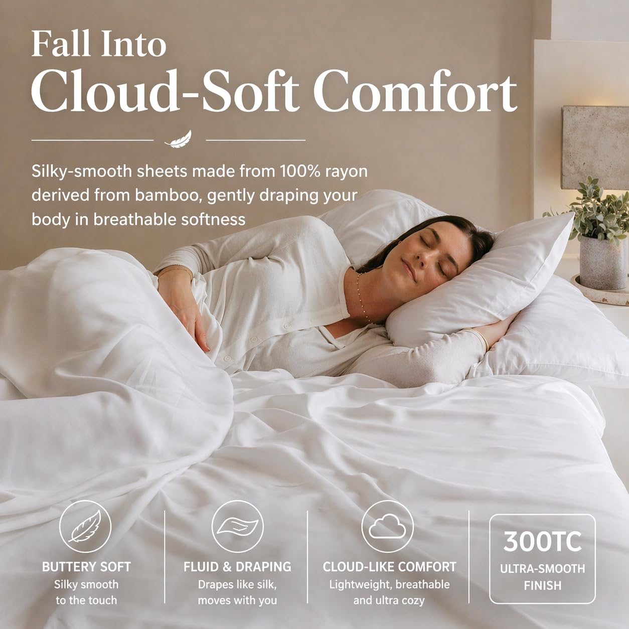 GOKOTTA king-size pillowcases 20x36 for wrinkle-free sleep.
