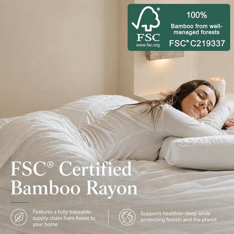 GOKOTTA king-size flat sheets offer silky softness and cooling.