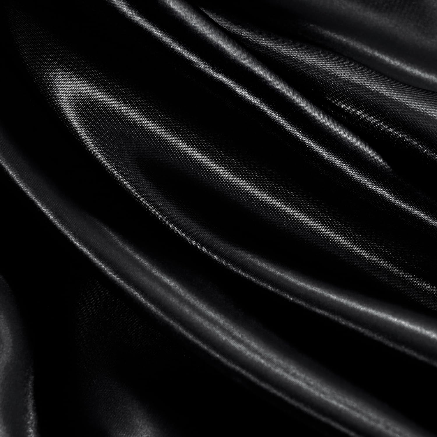 GOLAL satin sheets in black color with a sleek, modern sheen