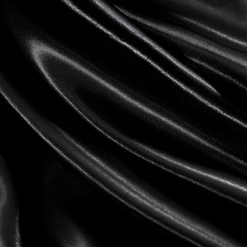 GOLAL satin sheets in black color with a sleek, modern sheen
