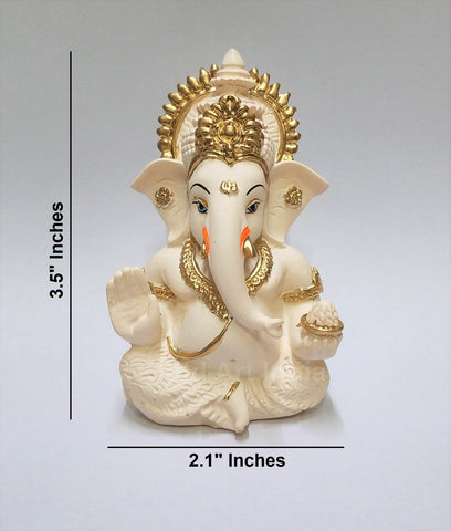 Gold Art India Silver-plated Ganesha idol included in packaging