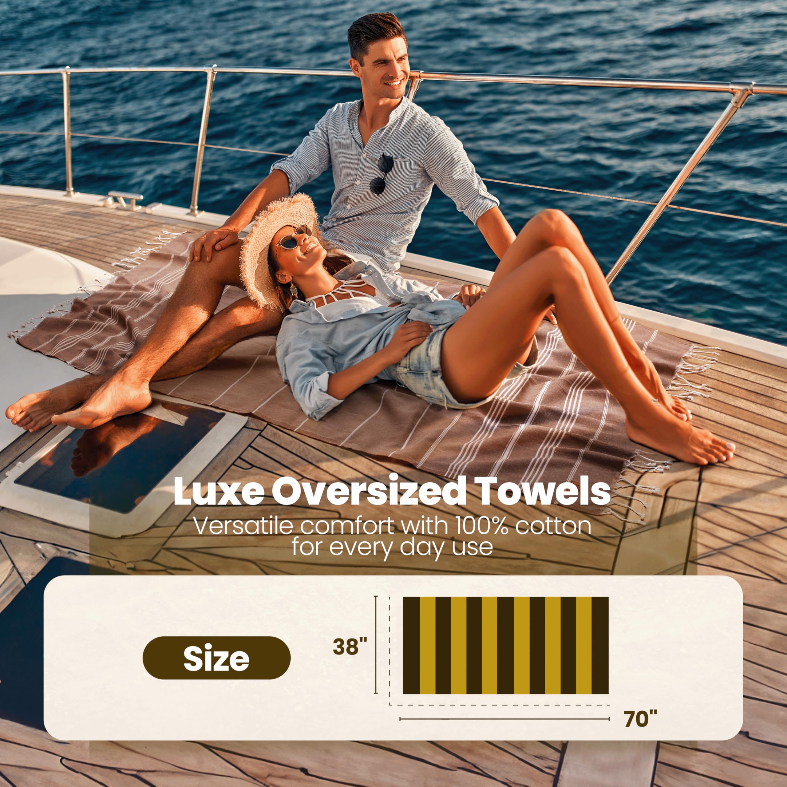 Gold Case Lycia towels ready for machine wash and quick refresh