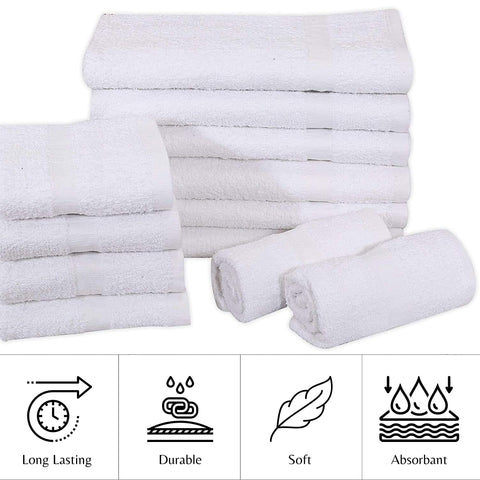 Gold Textiles economy cotton blend towels, lightweight and highly absorbent for daily tasks.