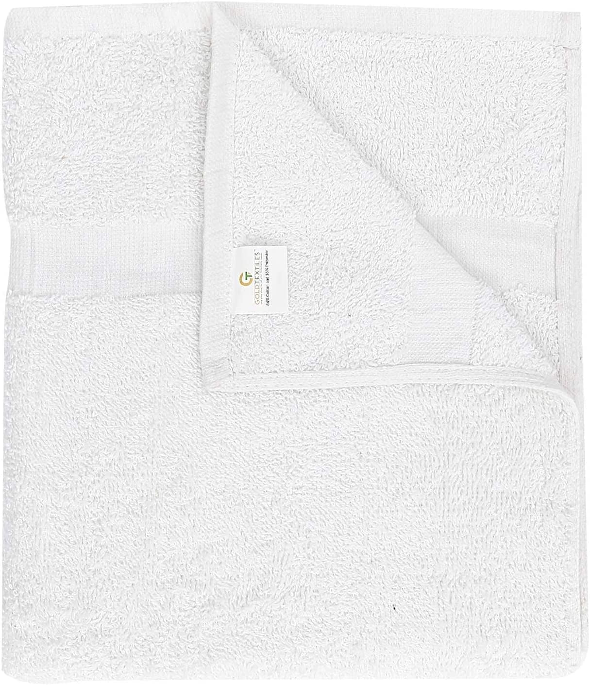 Gold Textiles hotel bathroom setup showcasing bulk towels in commercial use