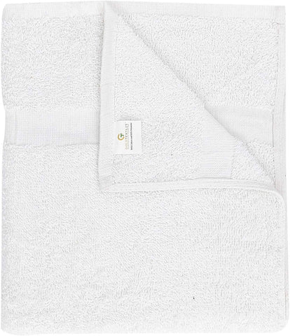 Gold Textiles hotel bathroom setup showcasing bulk towels in commercial use