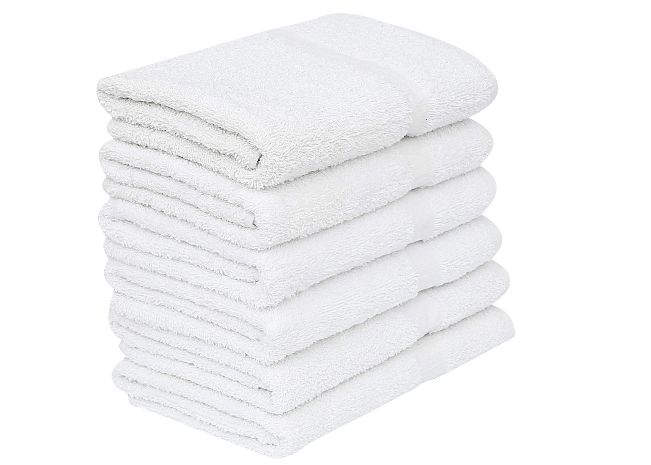 Gold Textiles white towels 24x48 become softer with every wash for guest comfort