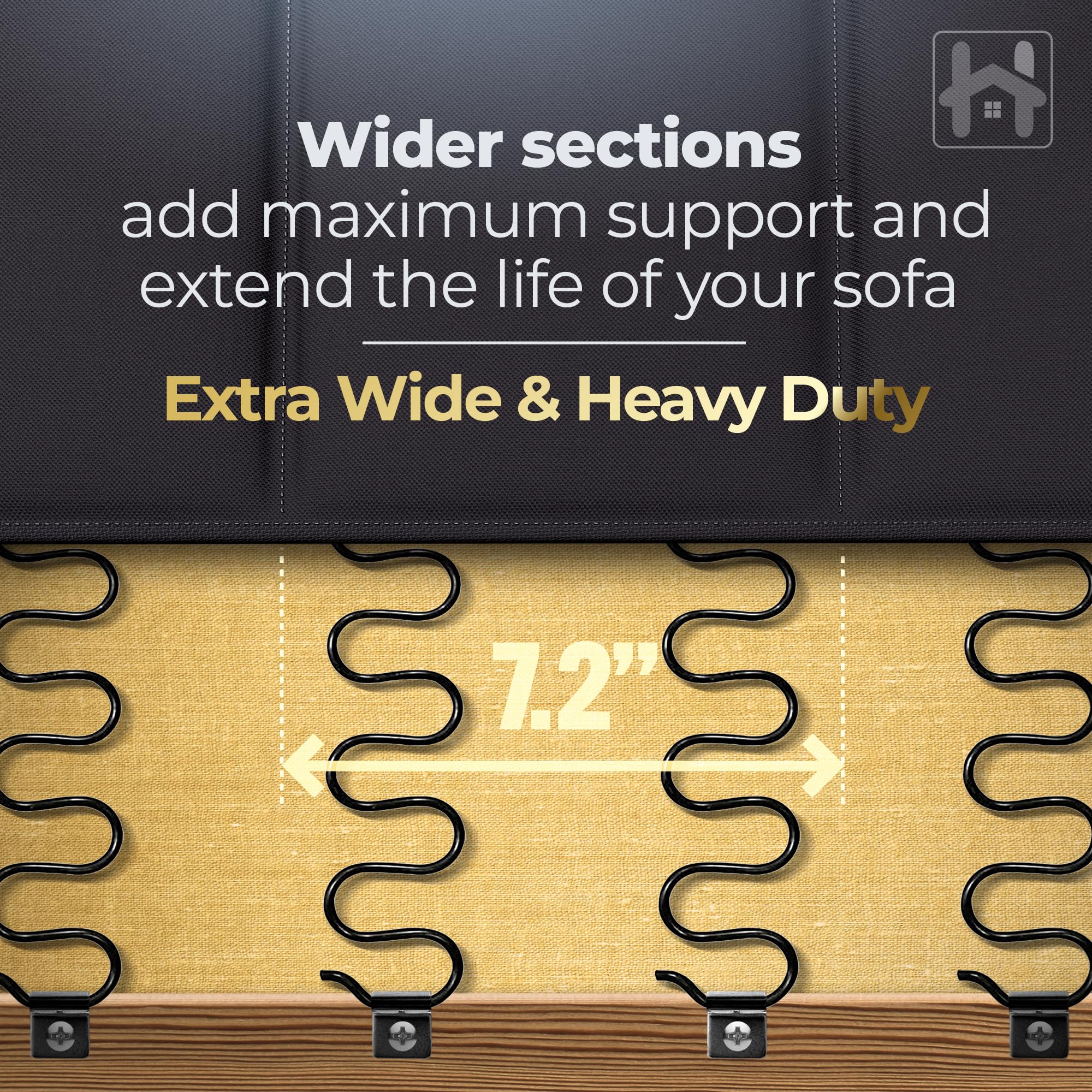 Golden Home Essentials heavy-duty plywood core provides a firmer, even seating surface