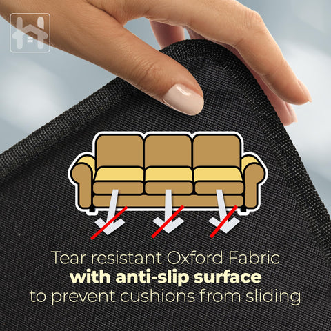 Golden Home Essentials anti-slip design minimizes cushion shifting under heavy daily use