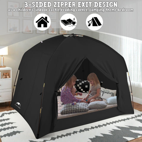 GOLDEN MARS bed tent offers multi-purpose use on bed, floor, or play area.