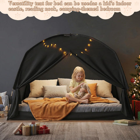 GOLDEN MARS on-bed setup tent fits twin beds quickly