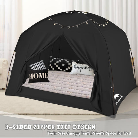 GOLDEN MARS bed tent comes in a lightweight, portable package.