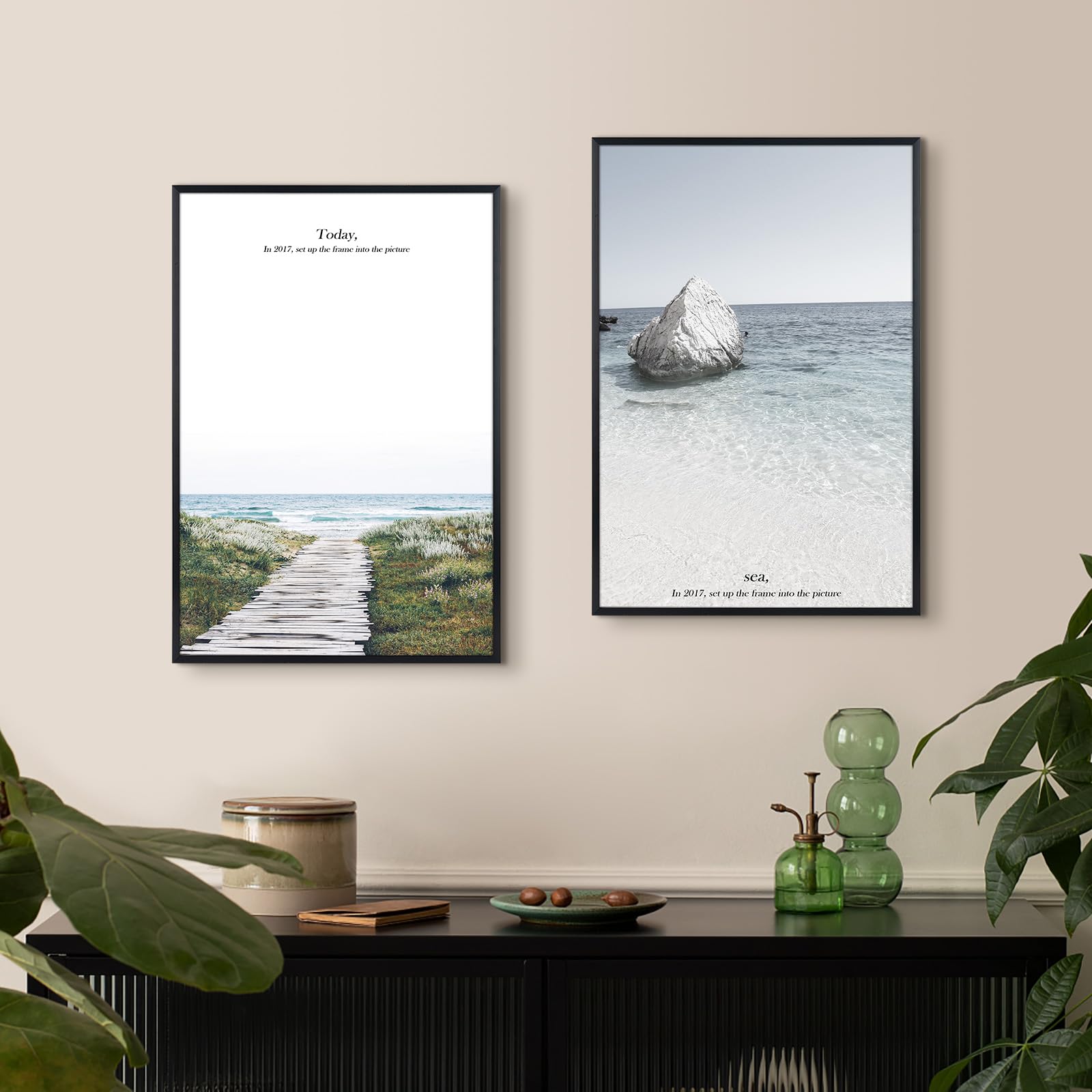 Golden State Art 11x17 beveled mat opening for easy photo display