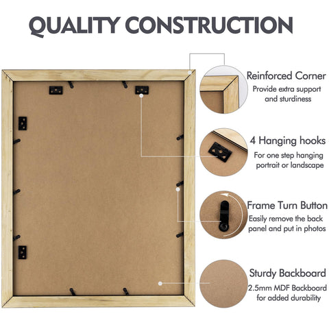 Golden State Art 16x20 format fits photos, posters, and prints securely.