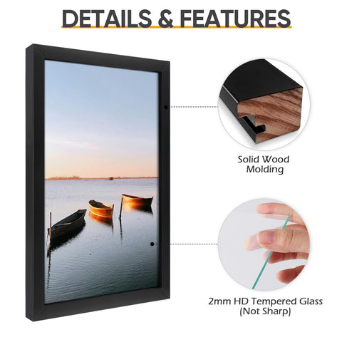 Golden State Art 360 swivel tabs for quick photo changes.