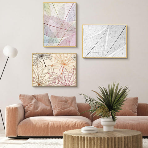Golden State Art aluminum frame detail in brush gold finish for elegant display