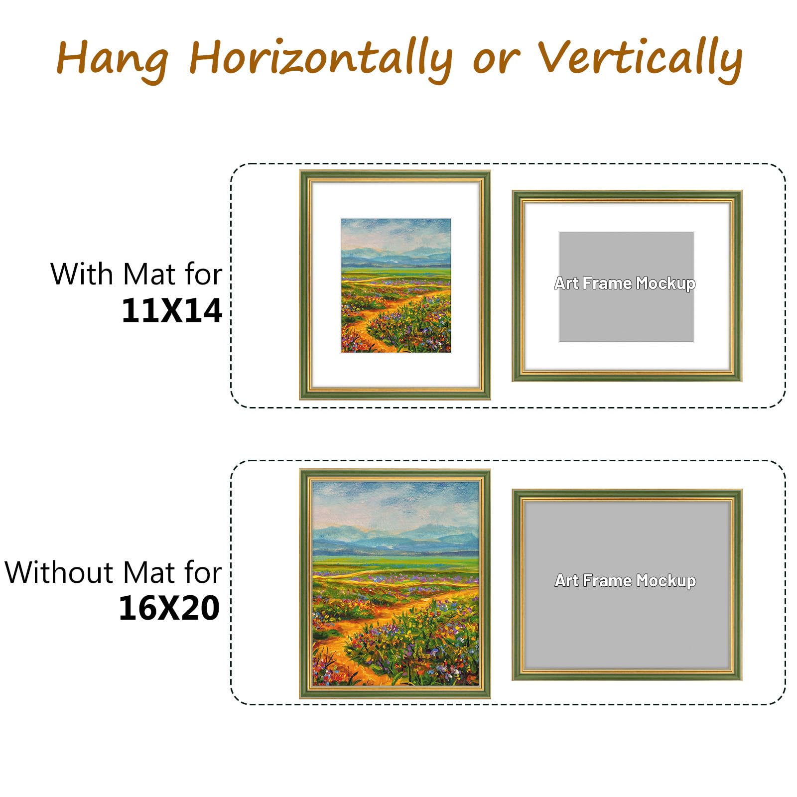 Golden State Art backboard with hooks and 360 rotating turn buttons enables easy mounting