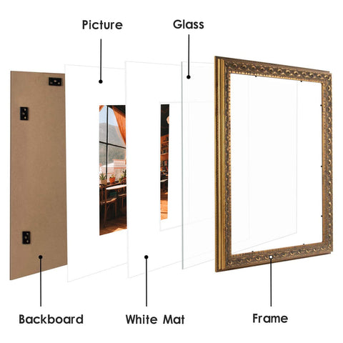 Golden State Art bevel-cut white mat frames photos with crisp borders.