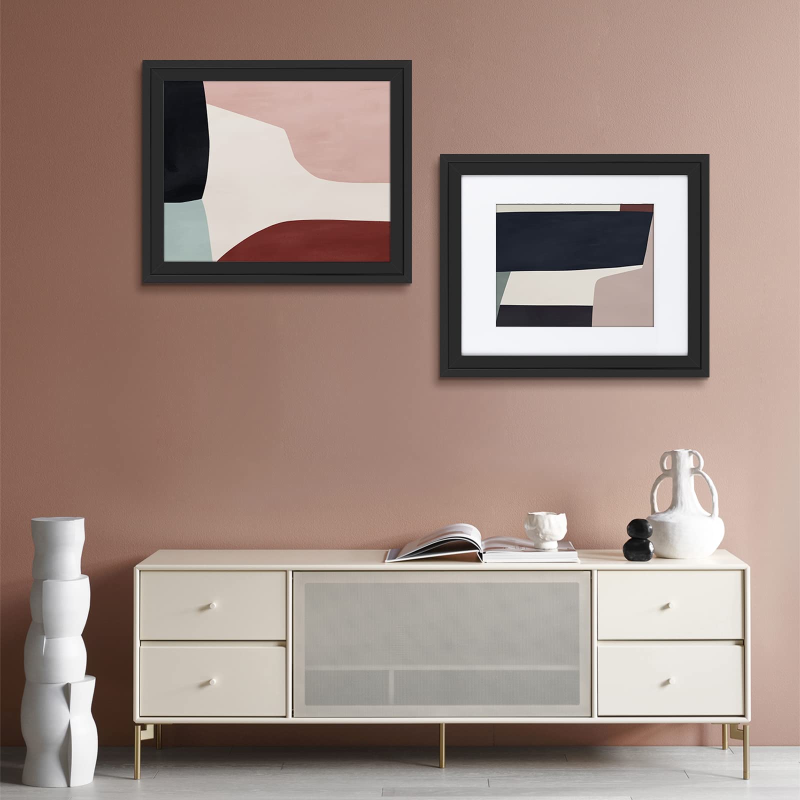 Golden State Art black frame ready for wall display or gifting