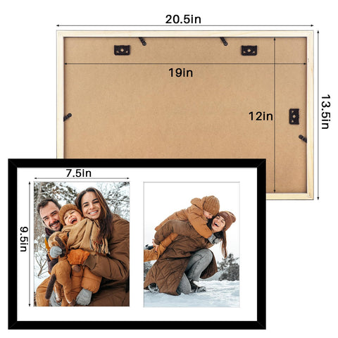 Golden State Art collage display with two 8x10 openings, ideal for memories