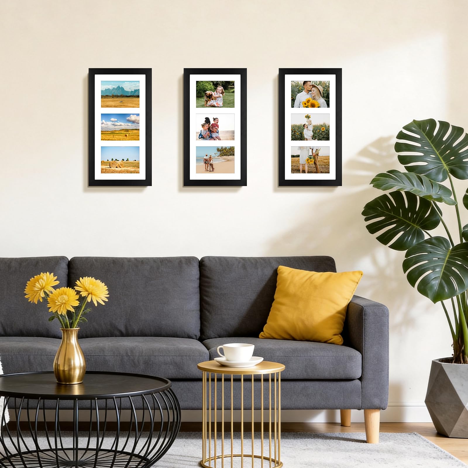 Collage frame on wall showcasing multiple memories
