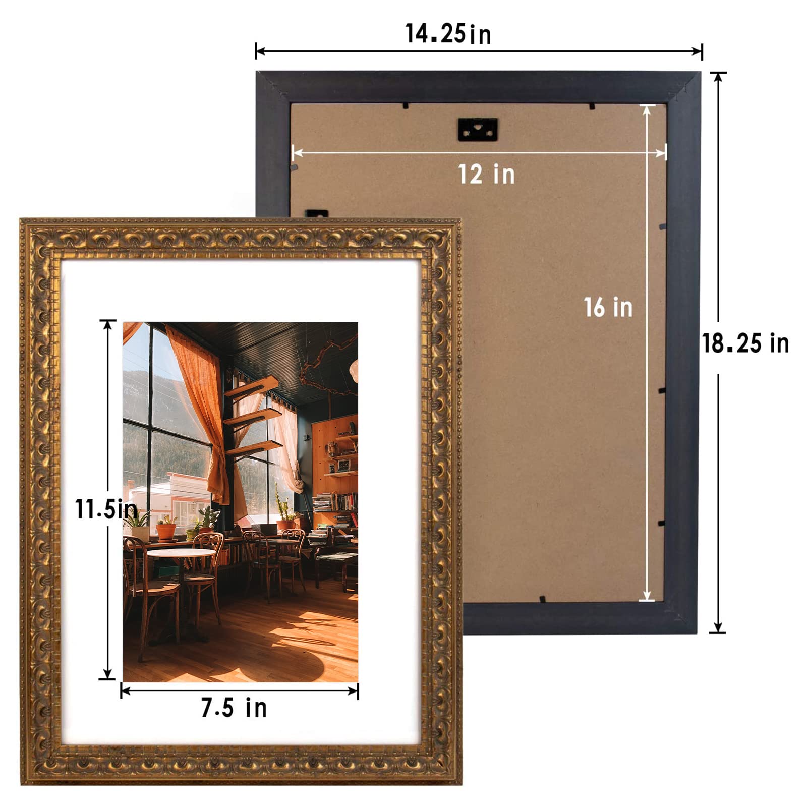 Golden State Art flexible metal tabs secure artwork while allowing easy swapping of photos.
