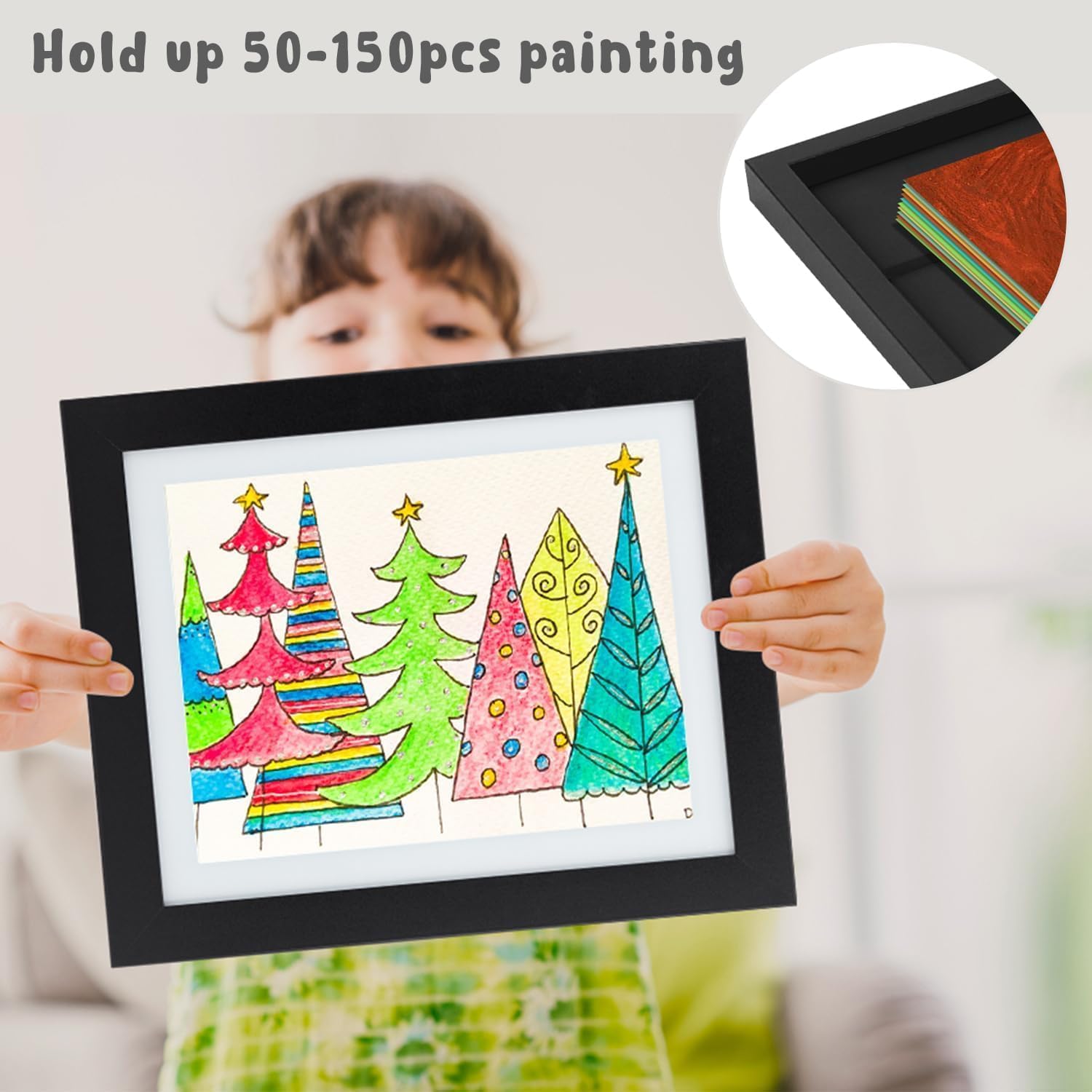 Golden State Art elastic straps keep artworks securely in place.