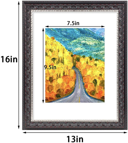 Golden State Art frame includes white mat for sharp 8x10 presentation of memories