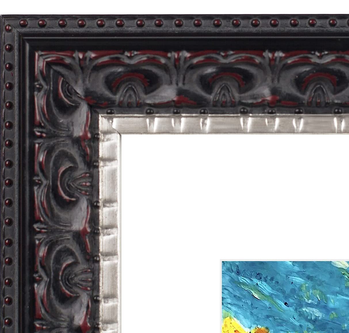 Golden State Art frame real glass provides clear viewing and protection for prints