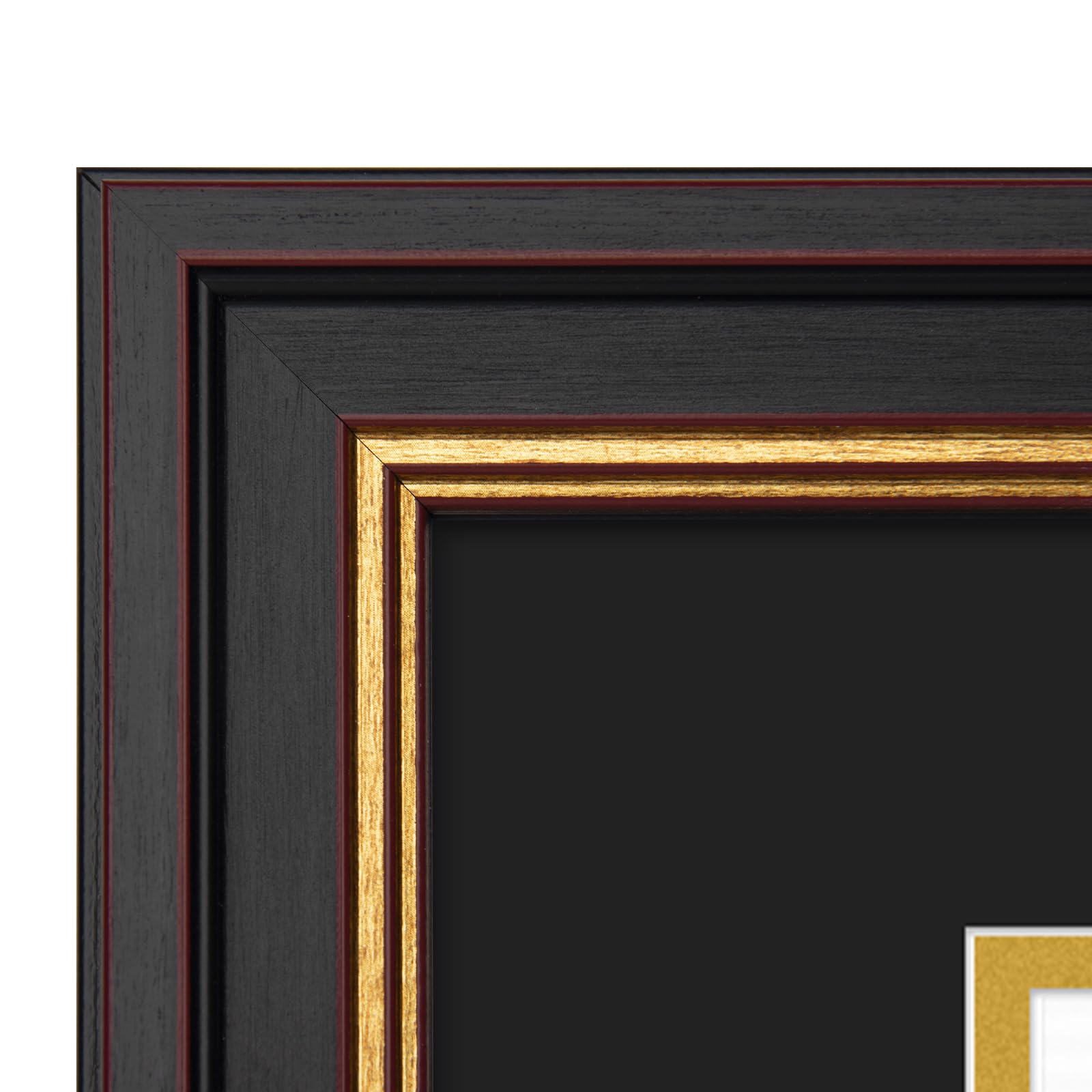 Golden State Art frame includes two wall hangers for vertical or horizontal display.
