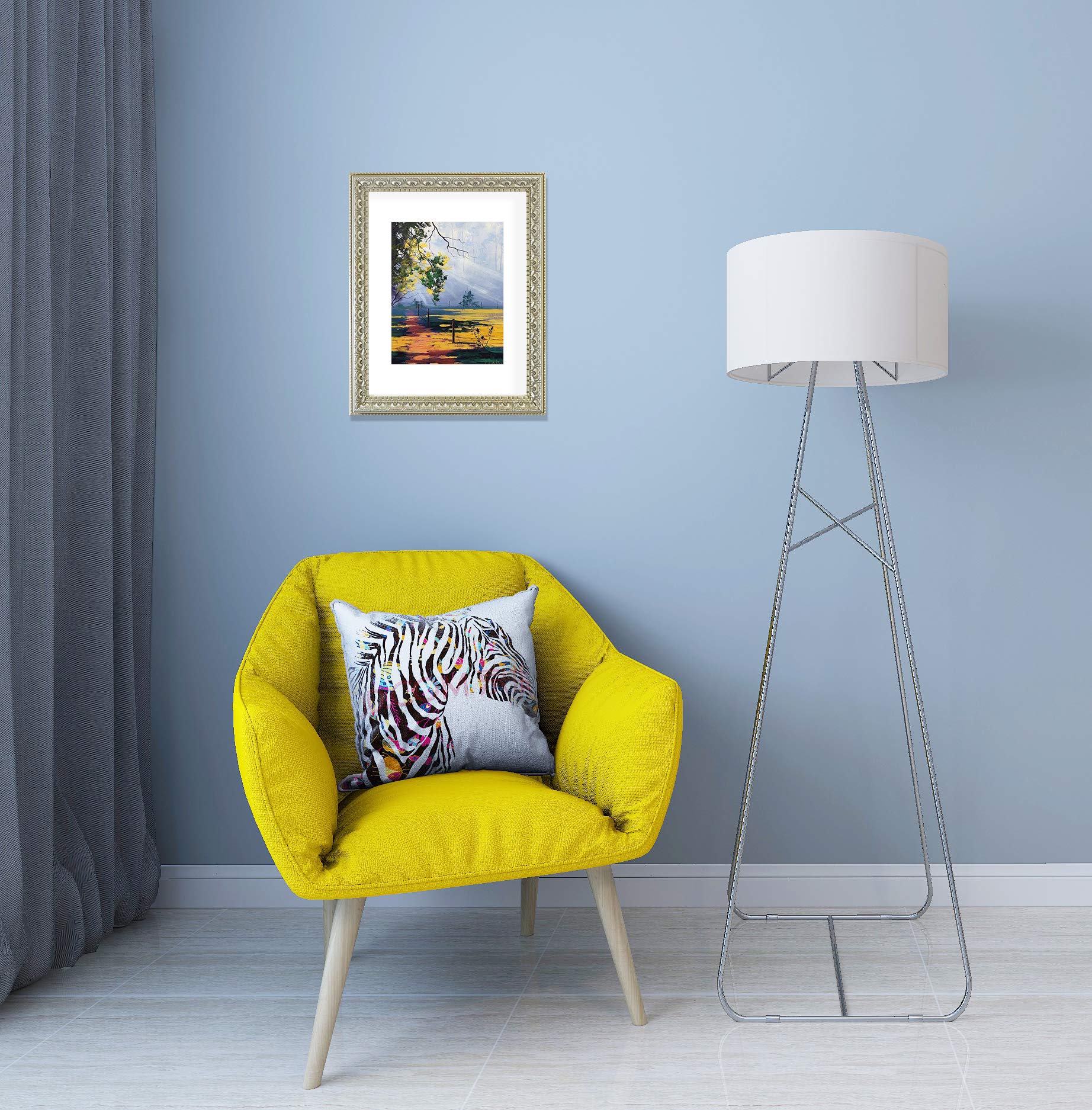 Frame with white mat for 8x10 photos by Golden State Art