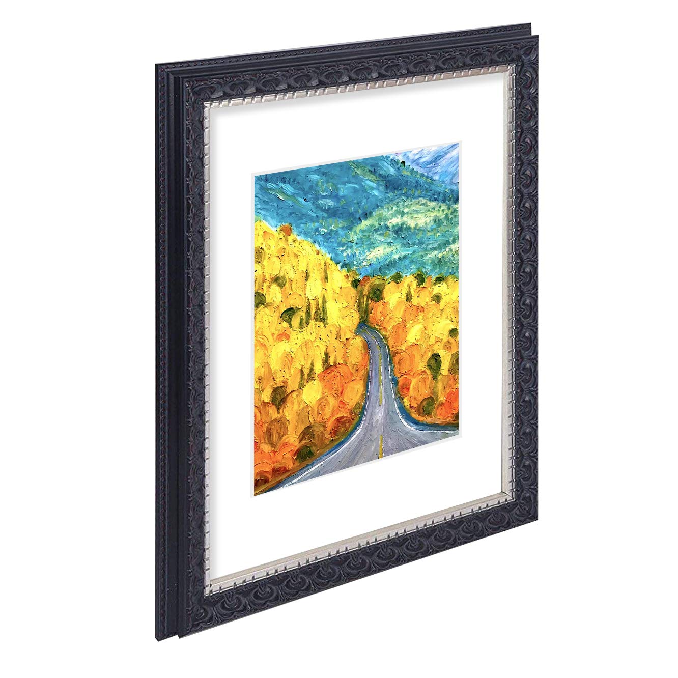 Golden State Art frame white mat 8x10 opening keeps images centered and clean