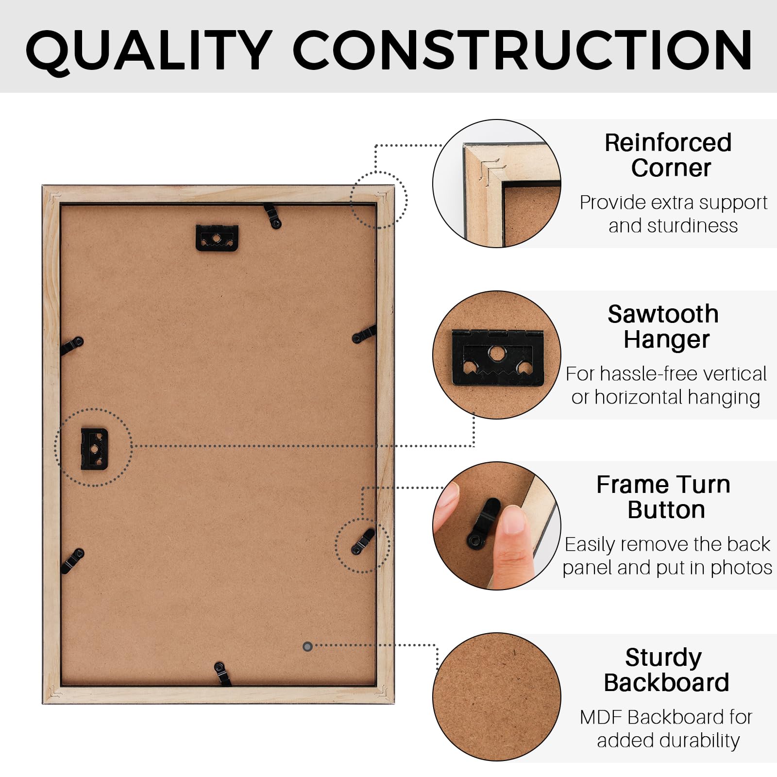 Horizontal wall mounting option for Golden State Art frame
