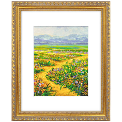 Golden State Art ornate frame 16x20 with white mat for elegant large photos