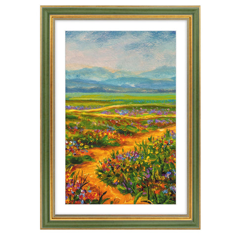 Golden State Art ornate frame with plexiglass front for clear, protected photos