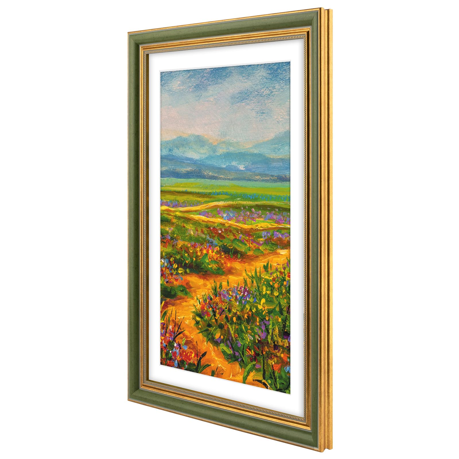 Golden State Art ornate frame with 360-degree turn buttons for secure mounting