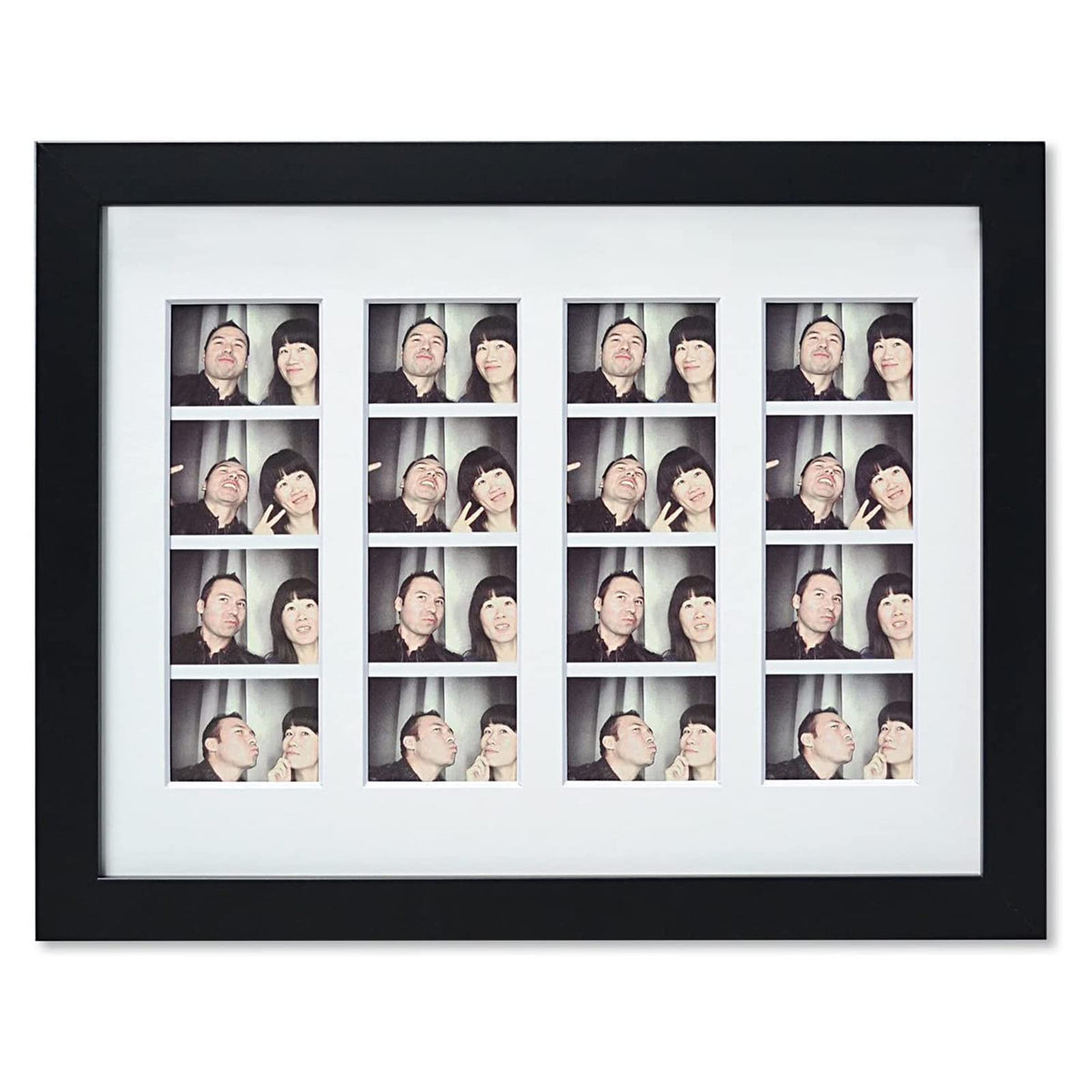 Golden State Art photo frame front view with mat for elegant wall display