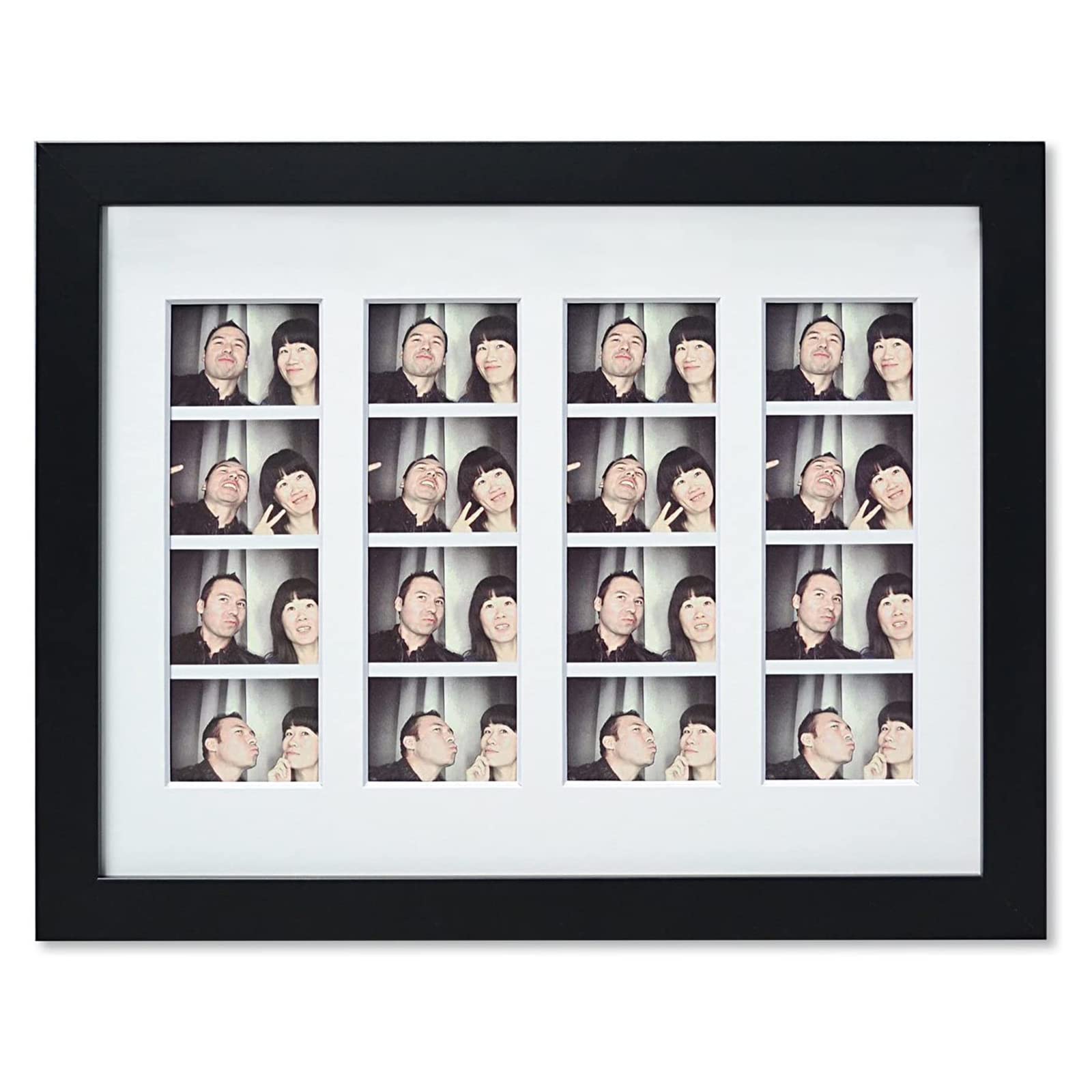 Golden State Art photo frame front view with mat for elegant wall display