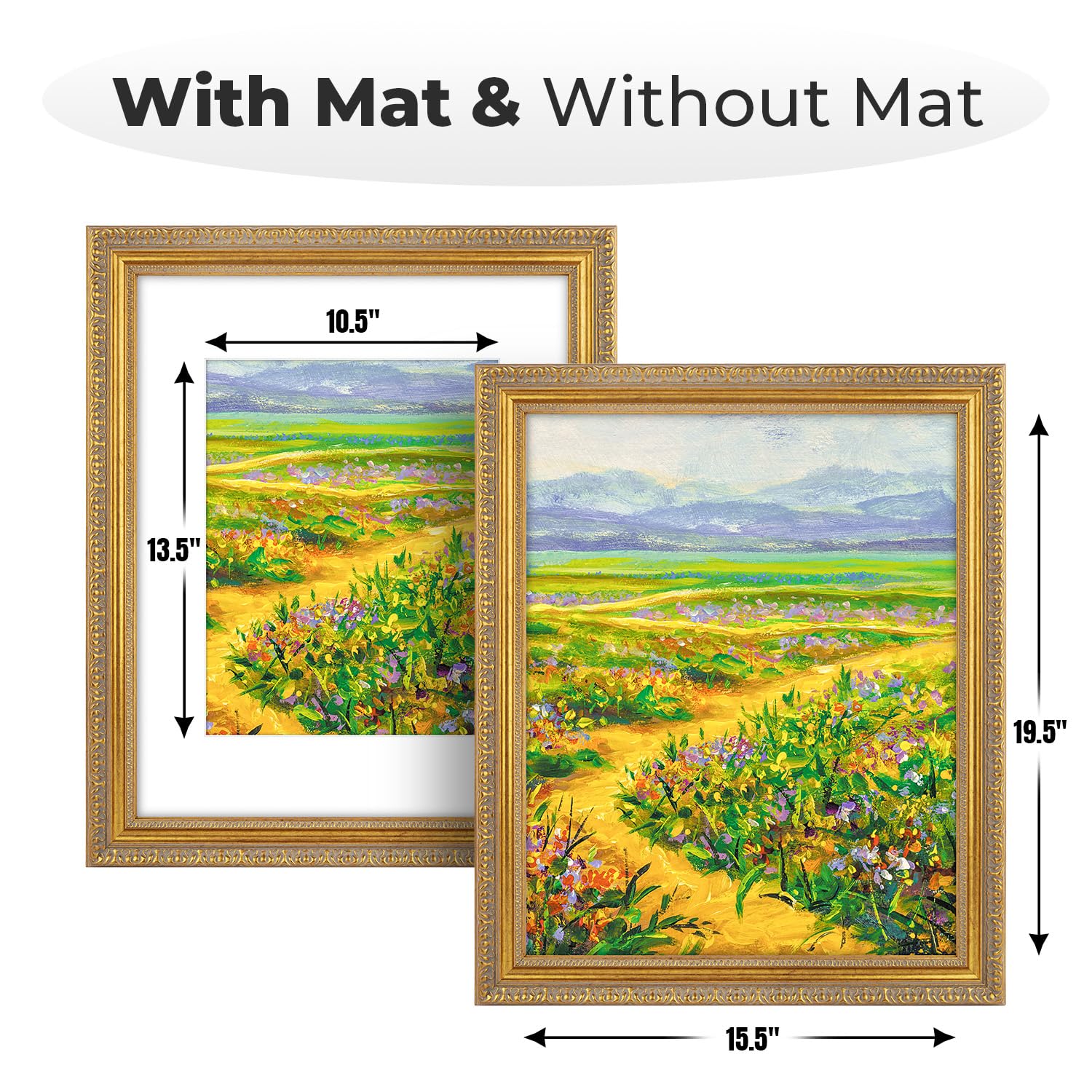 Golden State Art plexiglass front panel protects photos from dust