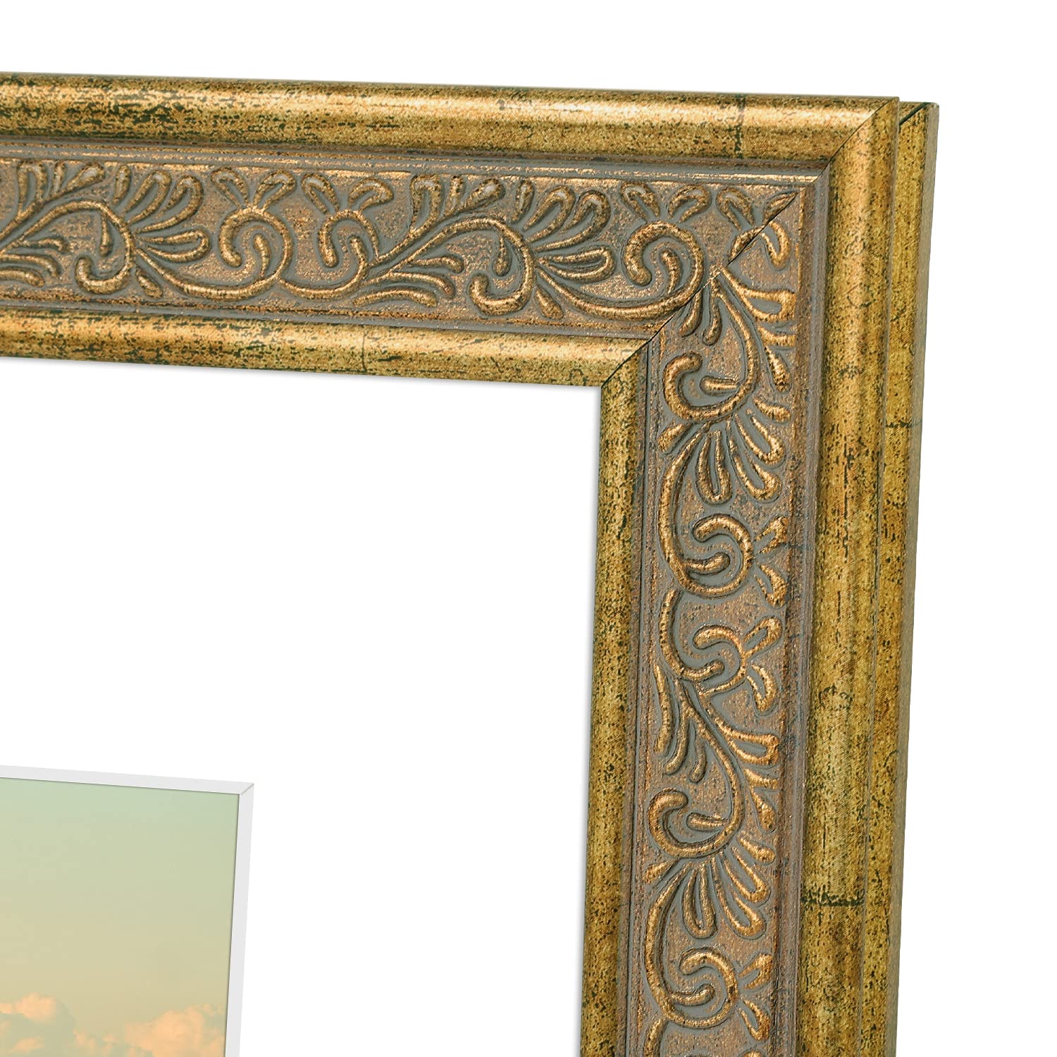 Golden State Art sawtooth hangers enable easy wall mounting.