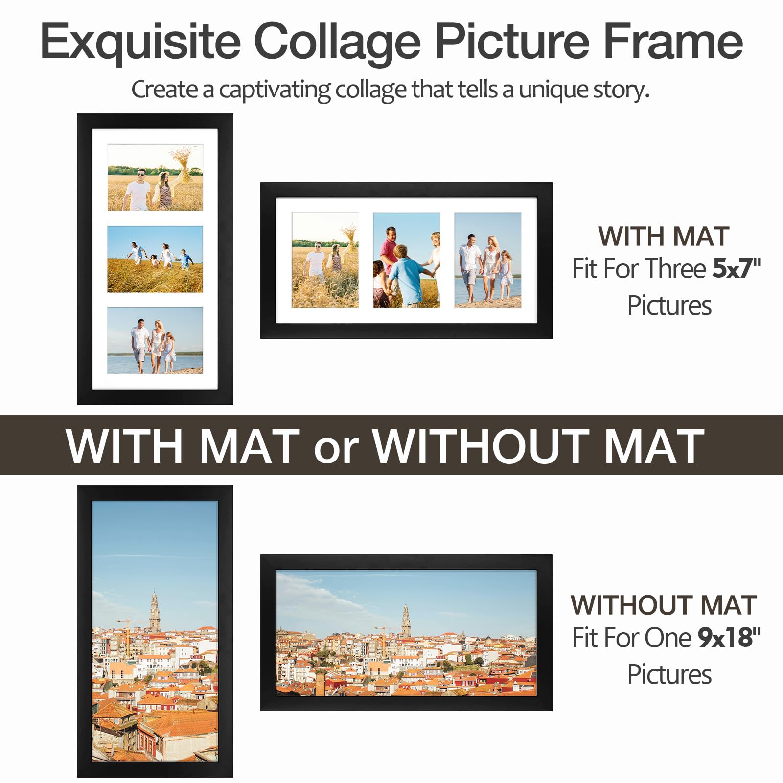 Swivel tabs on Golden State Art frame allow easy adjustments