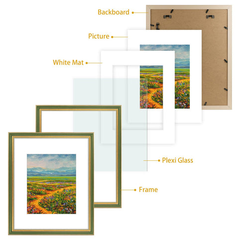 Golden State Art wall-ready frame enhances Christmas and wedding decor