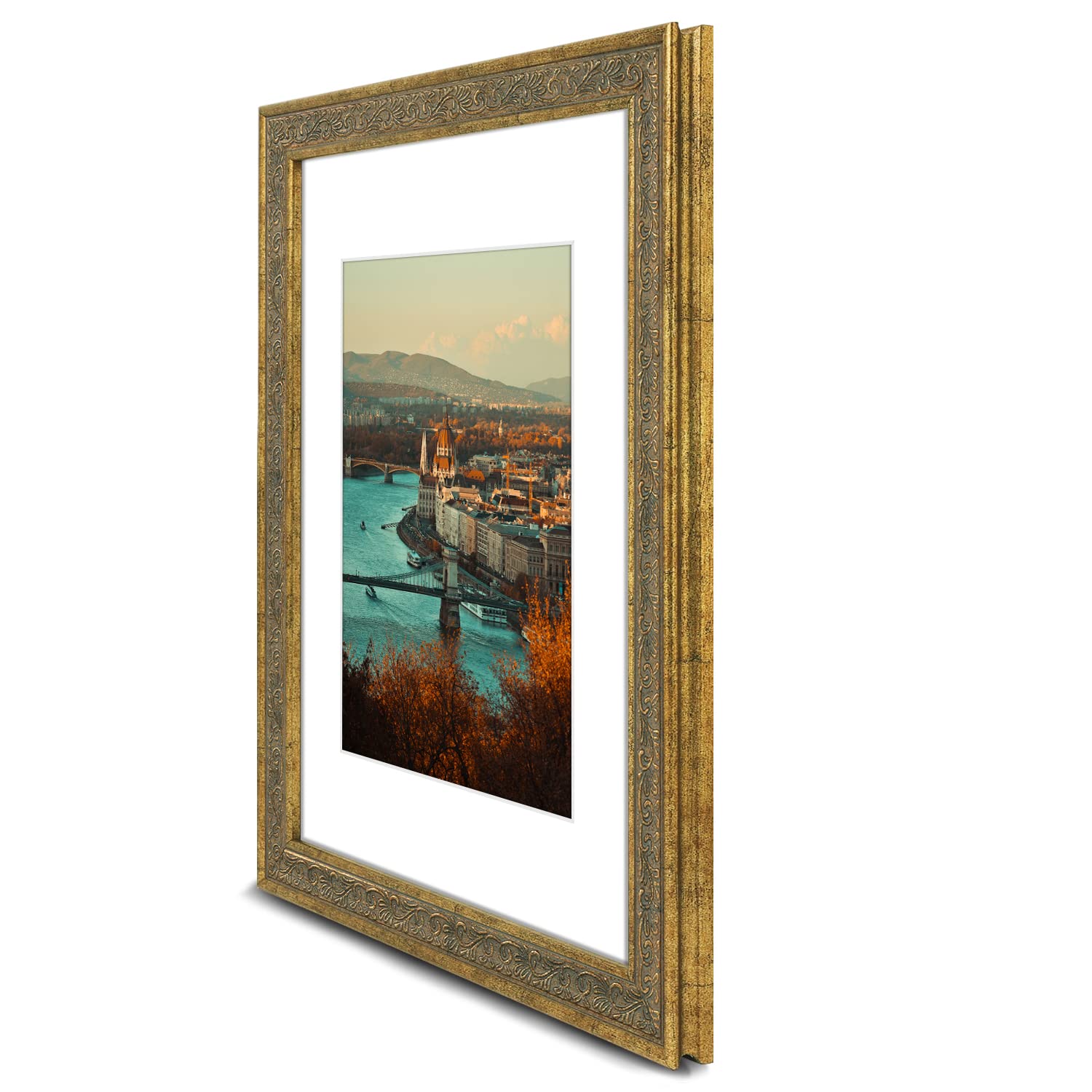 Golden State Art white mat for 8x10 photos with opening 7.5x9.5.