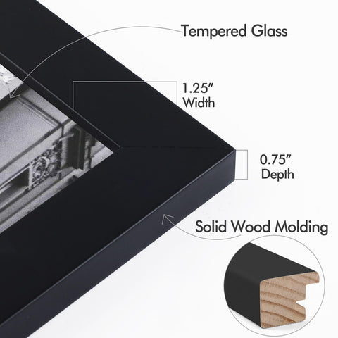 Golden State Art wood frame backboard demonstrates sturdy support for your photos.
