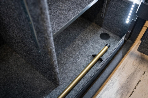 Goldenrod Lockdown rod fits small spaces, helping control humidity levels.