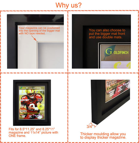Goldfinch frame featuring deep moulding for a premium look