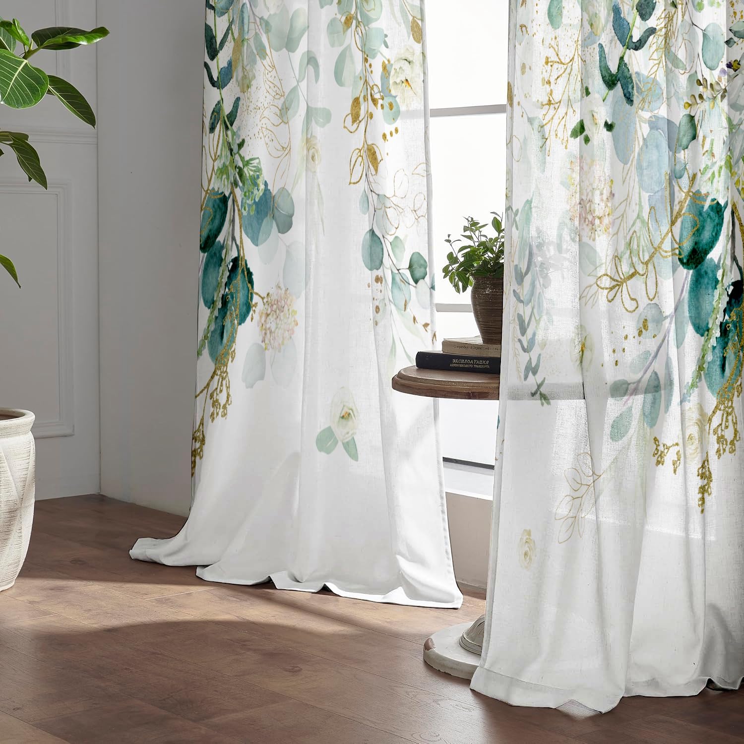 GOLDLAWN 84-inch length fits standard windows with graceful drape