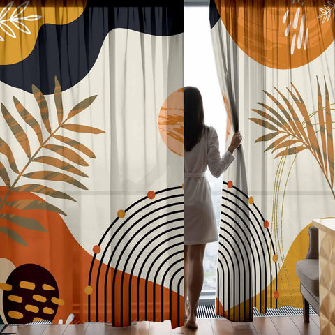 GOLDLAWN living room curtains with bold pattern and color for contemporary decor