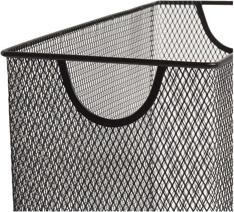 GoldOrcle mesh storage bin with handles is easy to move between spaces.